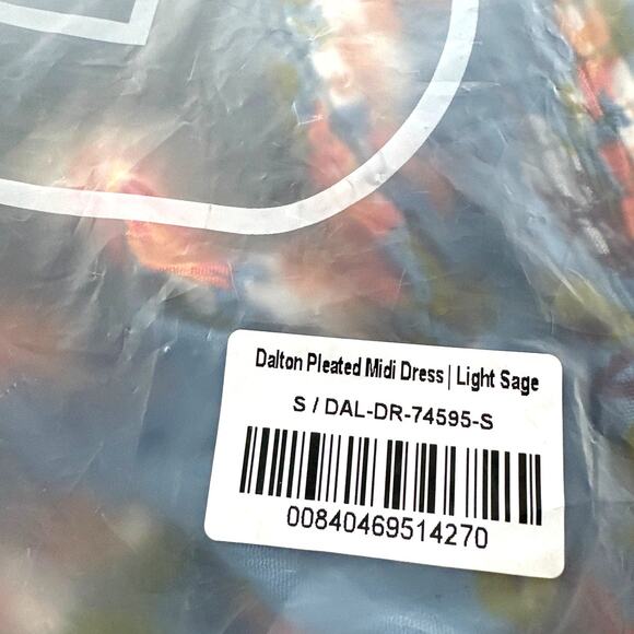 Baltic Born Blue Peach Floral Spell Boho Midi Dress Size S - Picture 3 of 13